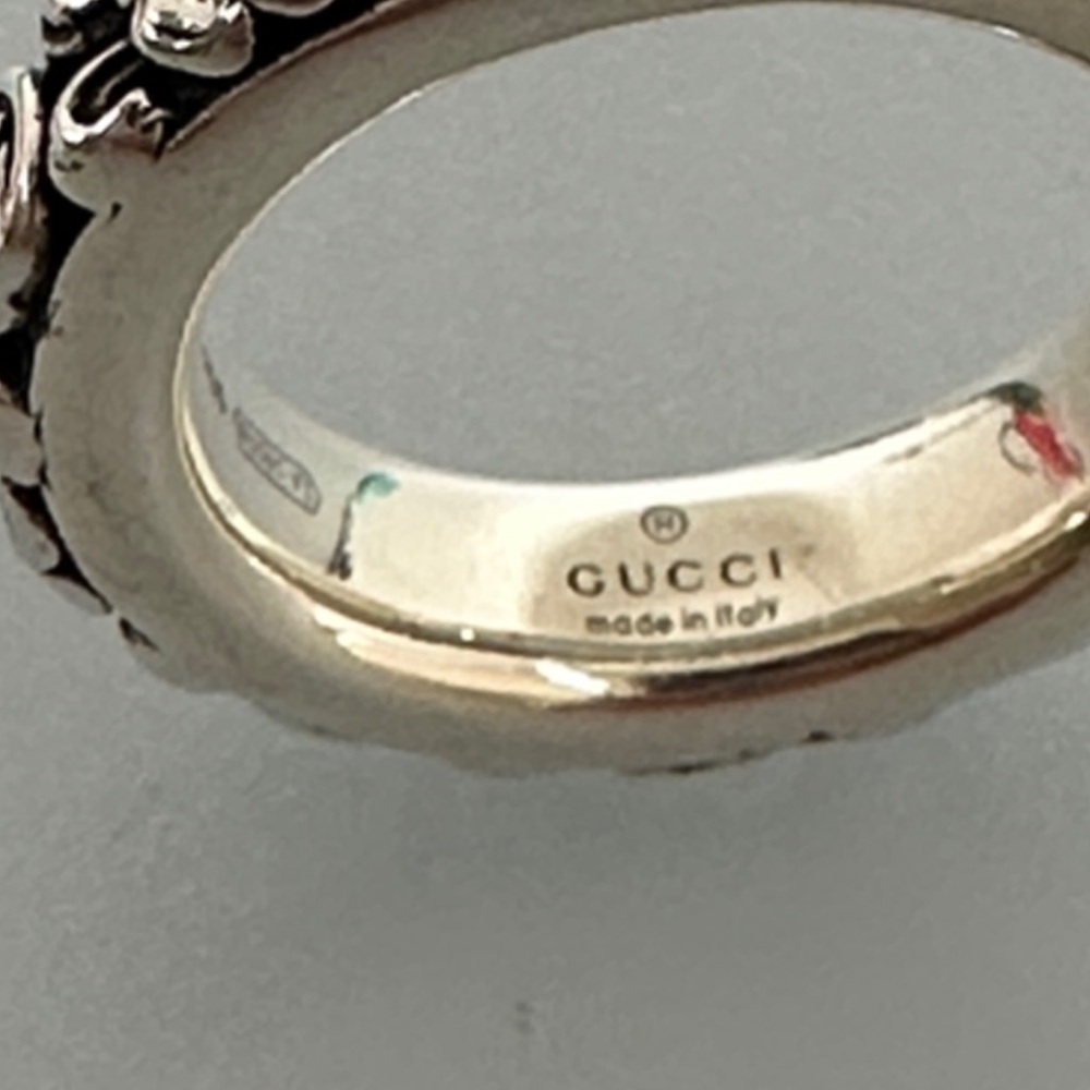 Gucci 925 Silver Floral Ring authentic 100% - Picture 3 of 10